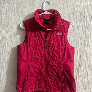 The North Face Quilted Pink Vest Sz small